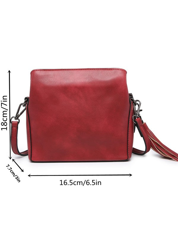 small crossbody bag triple multipockets