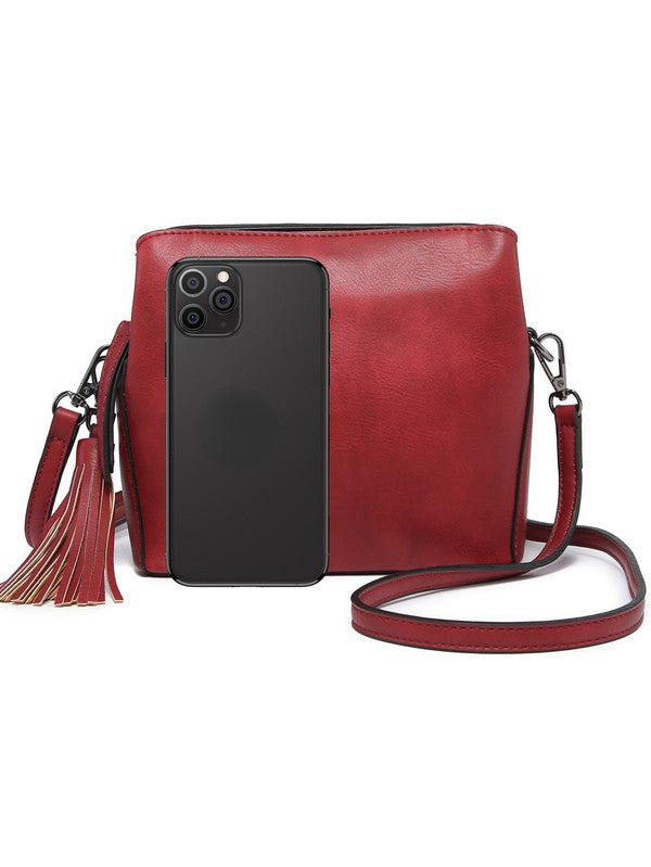 small crossbody bag triple multipockets