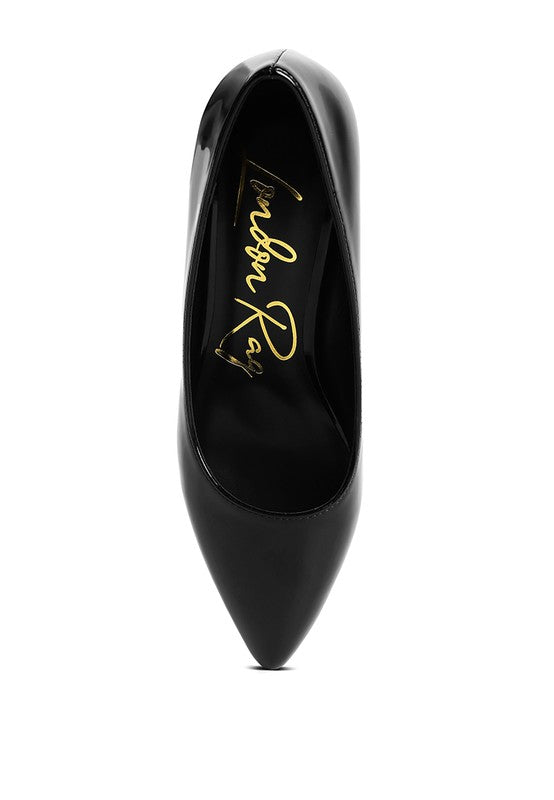 Zaila Metallic Accent Block Heel Pumps