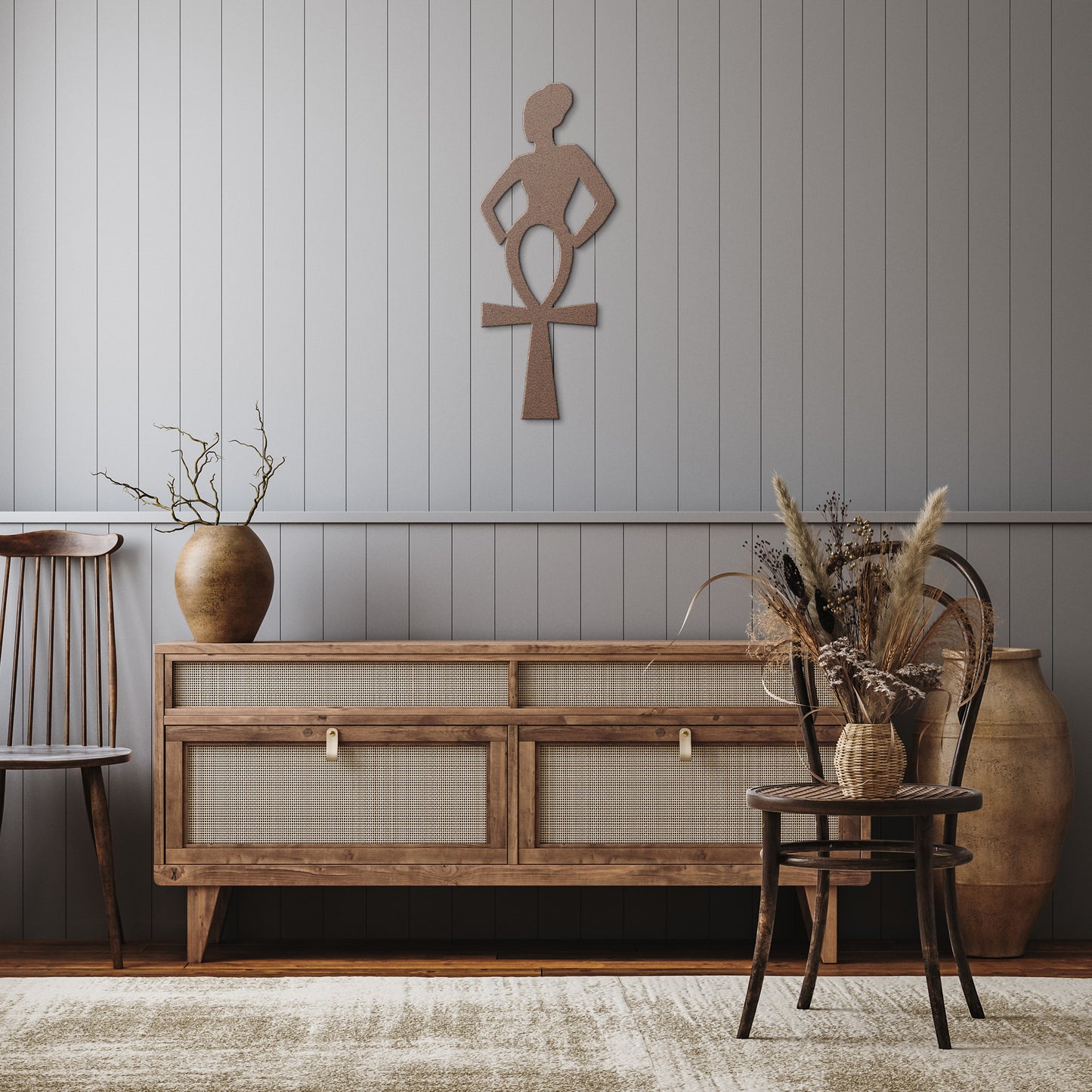 Ankh Diva Metal Wall Art