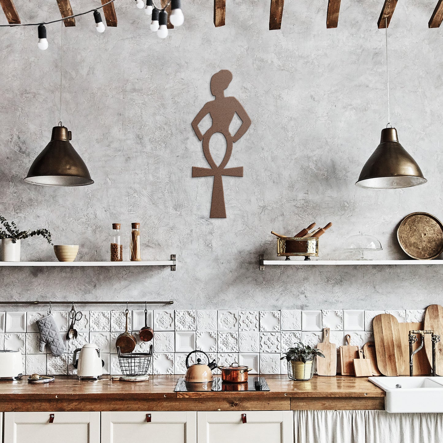 Ankh Diva Metal Wall Art