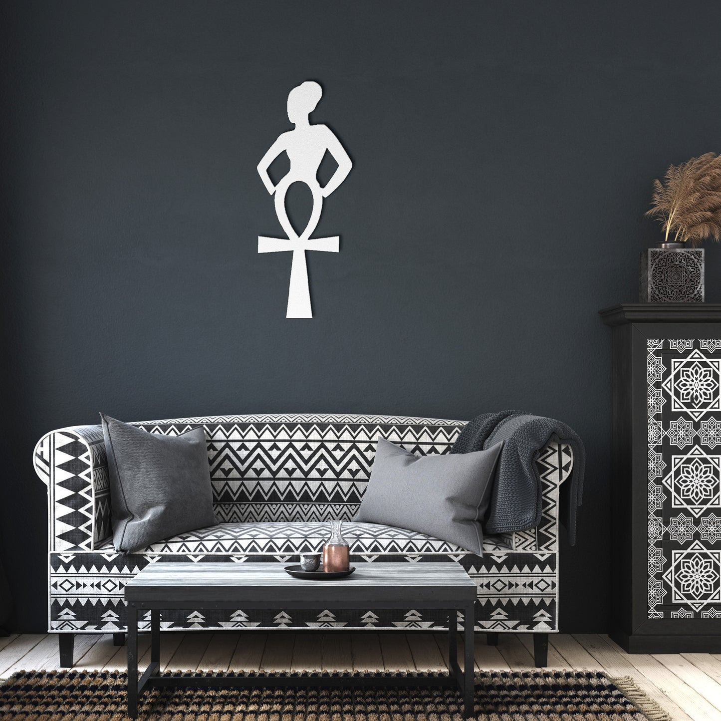 Ankh Diva Metal Wall Art