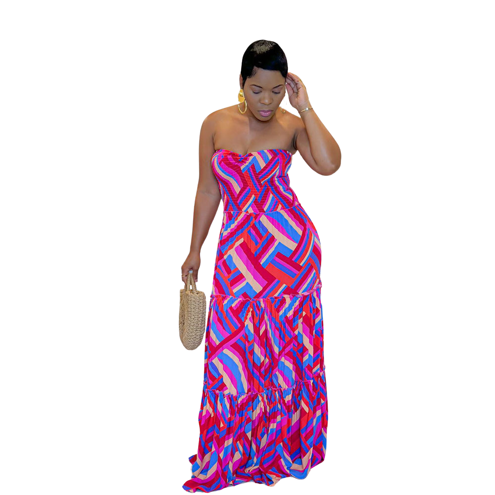 Poppin' Bold Sleeveless Sundress