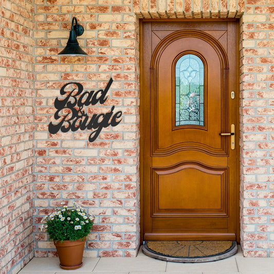 Bad 'n Bougie Metal Wall Art