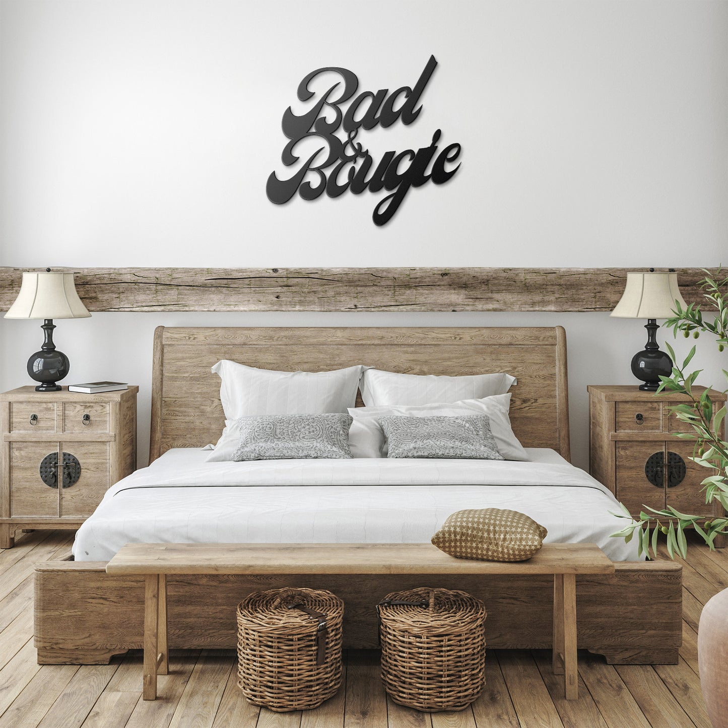 Bad 'n Bougie Metal Wall Art