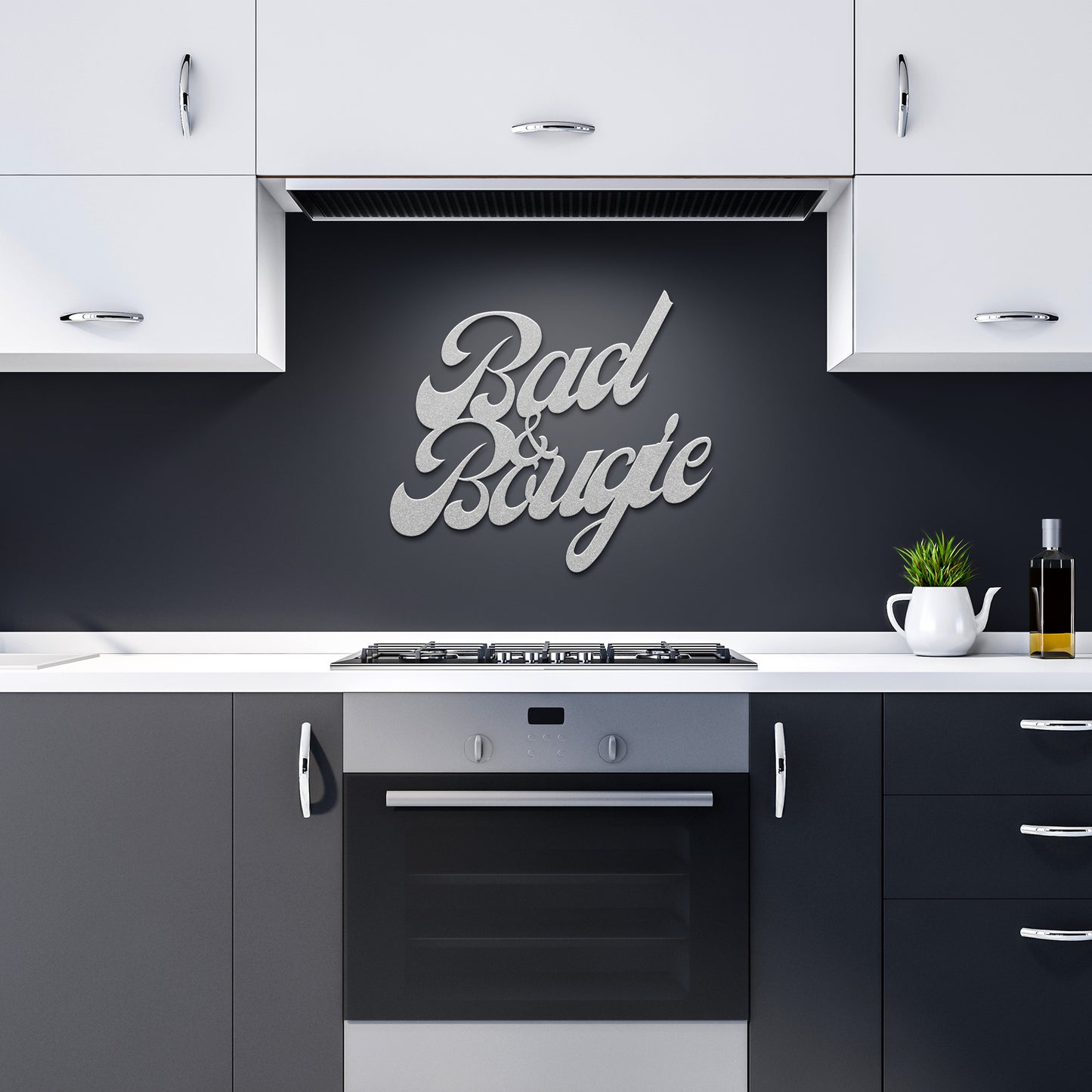 Bad 'n Bougie Metal Wall Art
