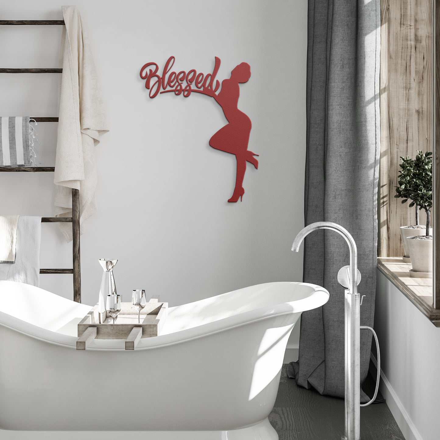 Blessed Lady Metal Wall Art