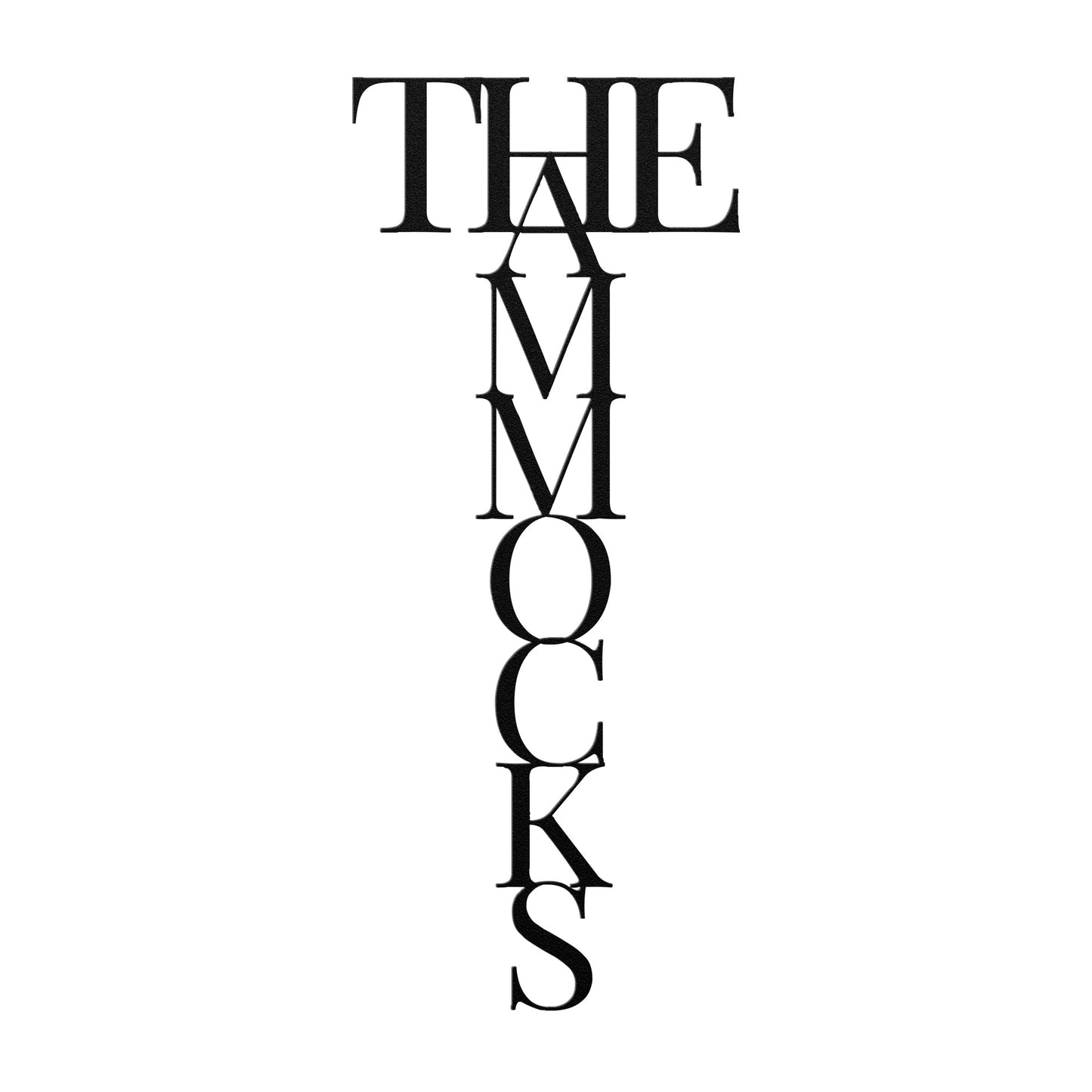 Custom Name 6x16 Inch Metal Wall Art