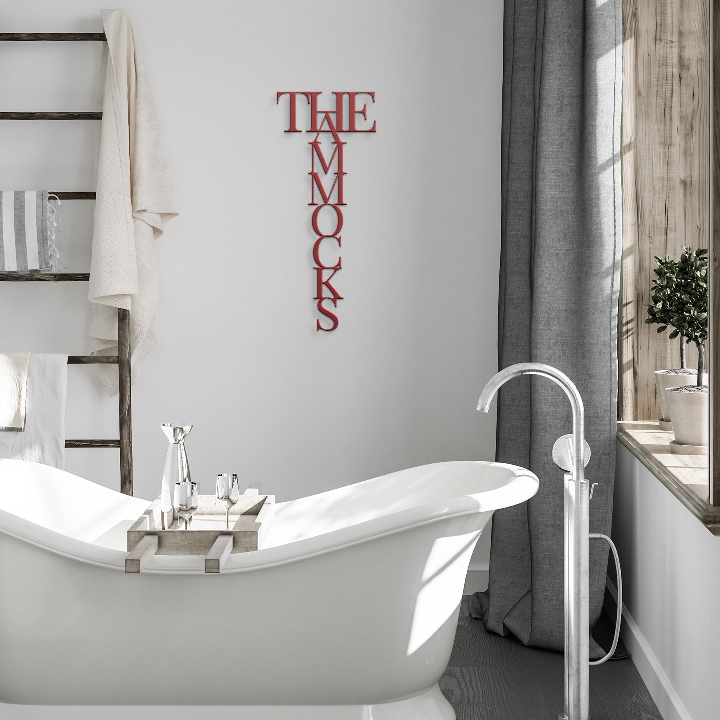 Custom Name 6x16 Inch Metal Wall Art