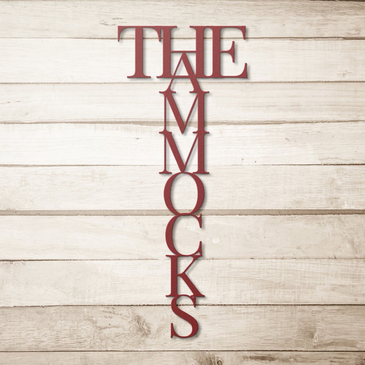 Custom Name 6x16 Inch Metal Wall Art