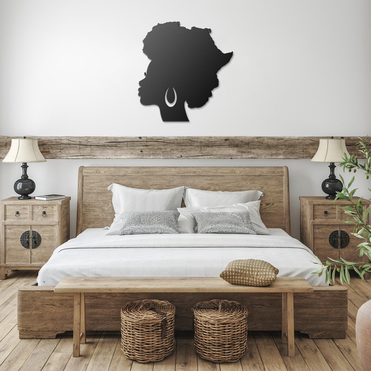 HER Fro Africa Metal Wall Art