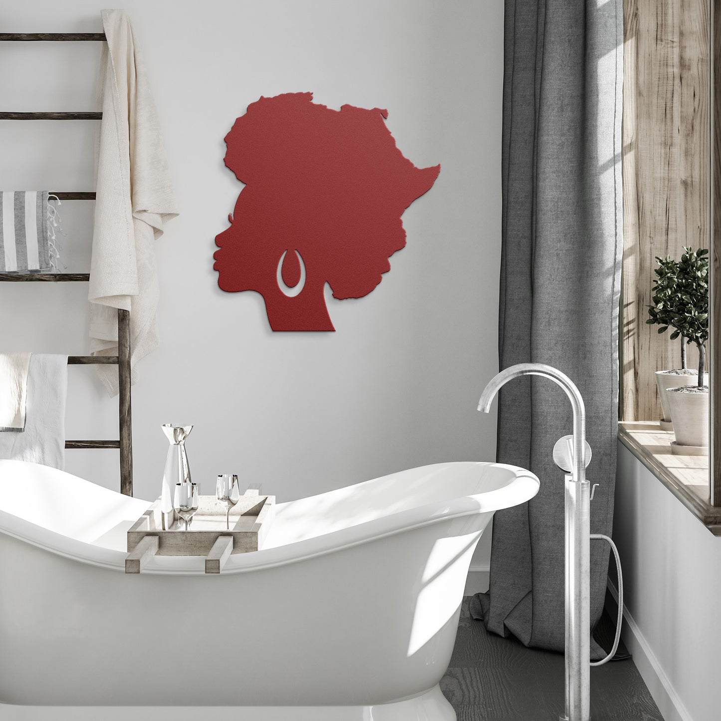 HER Fro Africa Metal Wall Art