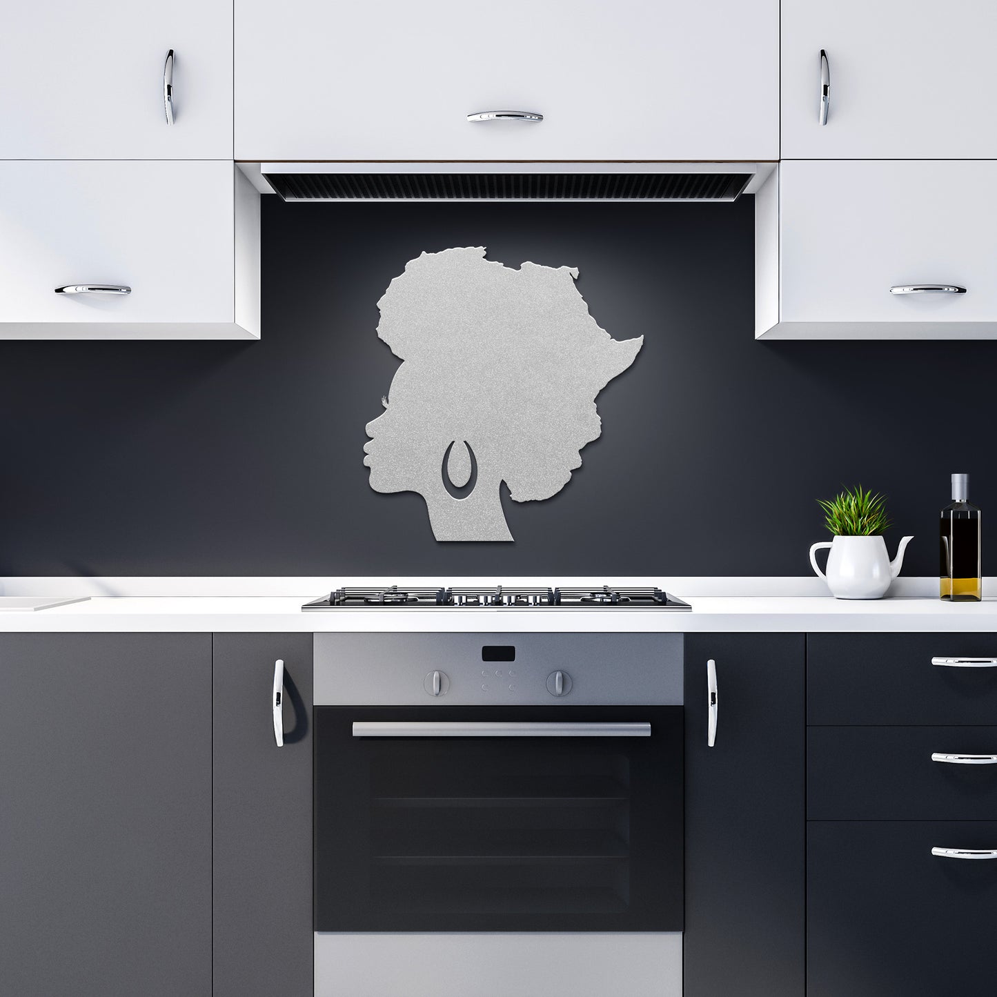 HER Fro Africa Metal Wall Art