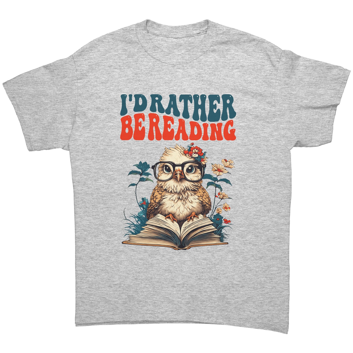 I'd Rather Be Reading Cute Owl with Glasses Tee