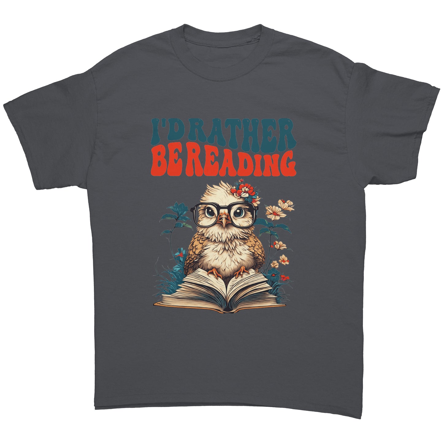 I'd Rather Be Reading Cute Owl with Glasses Tee