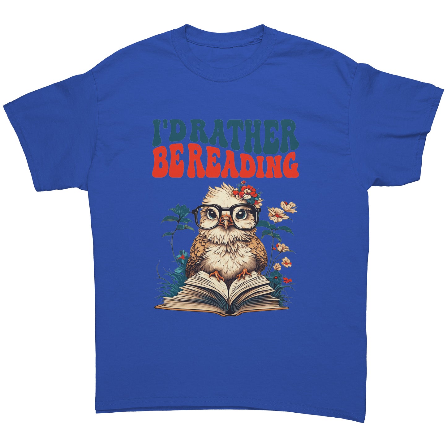 I'd Rather Be Reading Cute Owl with Glasses Tee