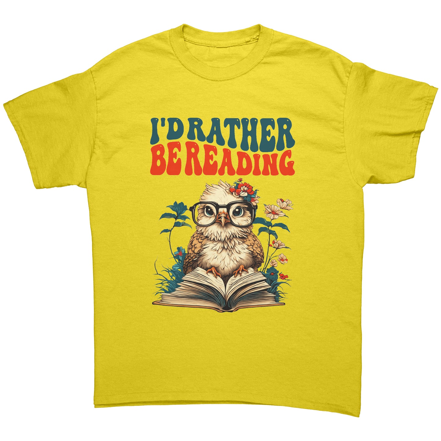 I'd Rather Be Reading Cute Owl with Glasses Tee