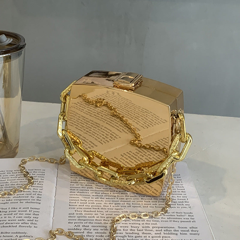 Square Crossbody Buckle Evening Purse