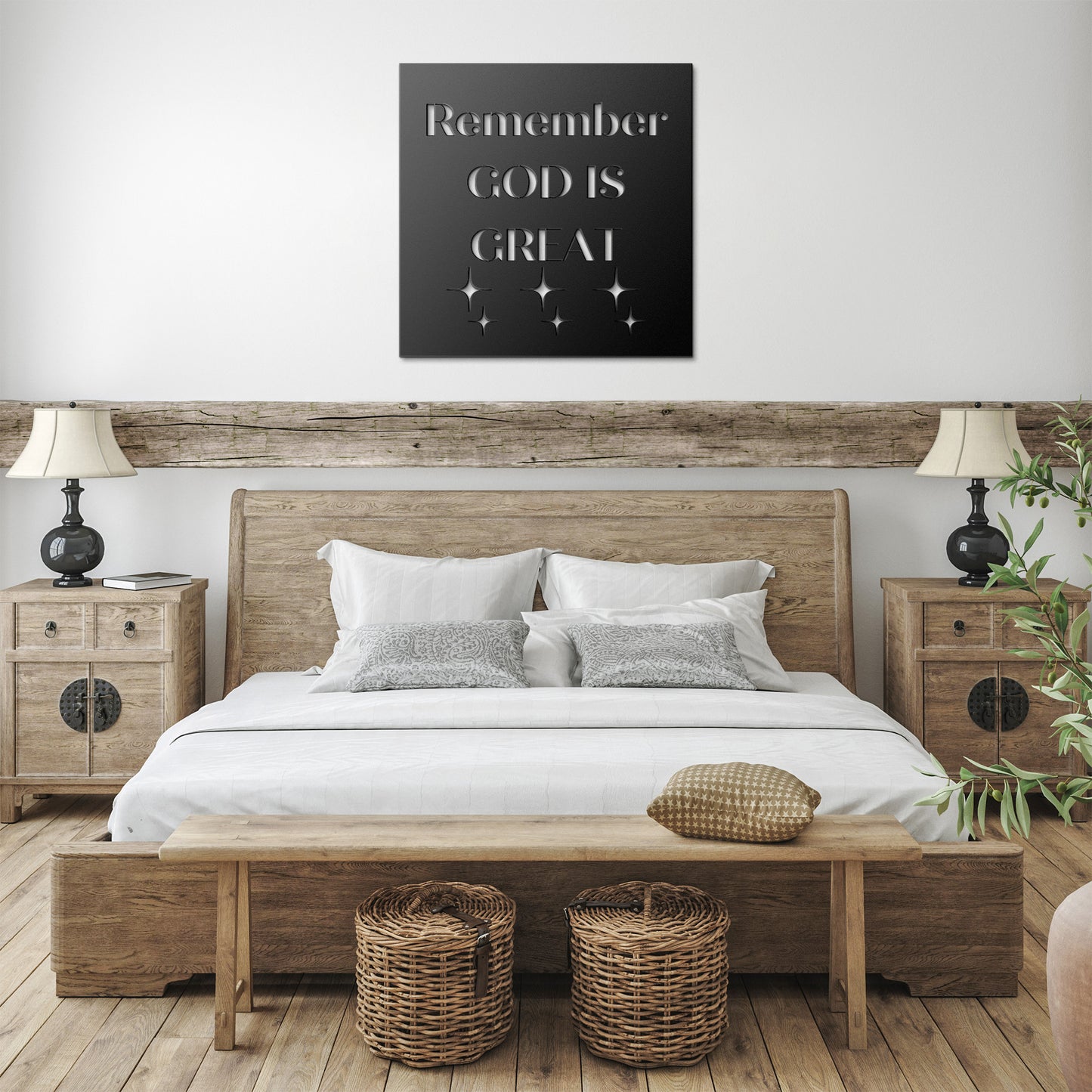 Remember God is Great Metal Wall Art