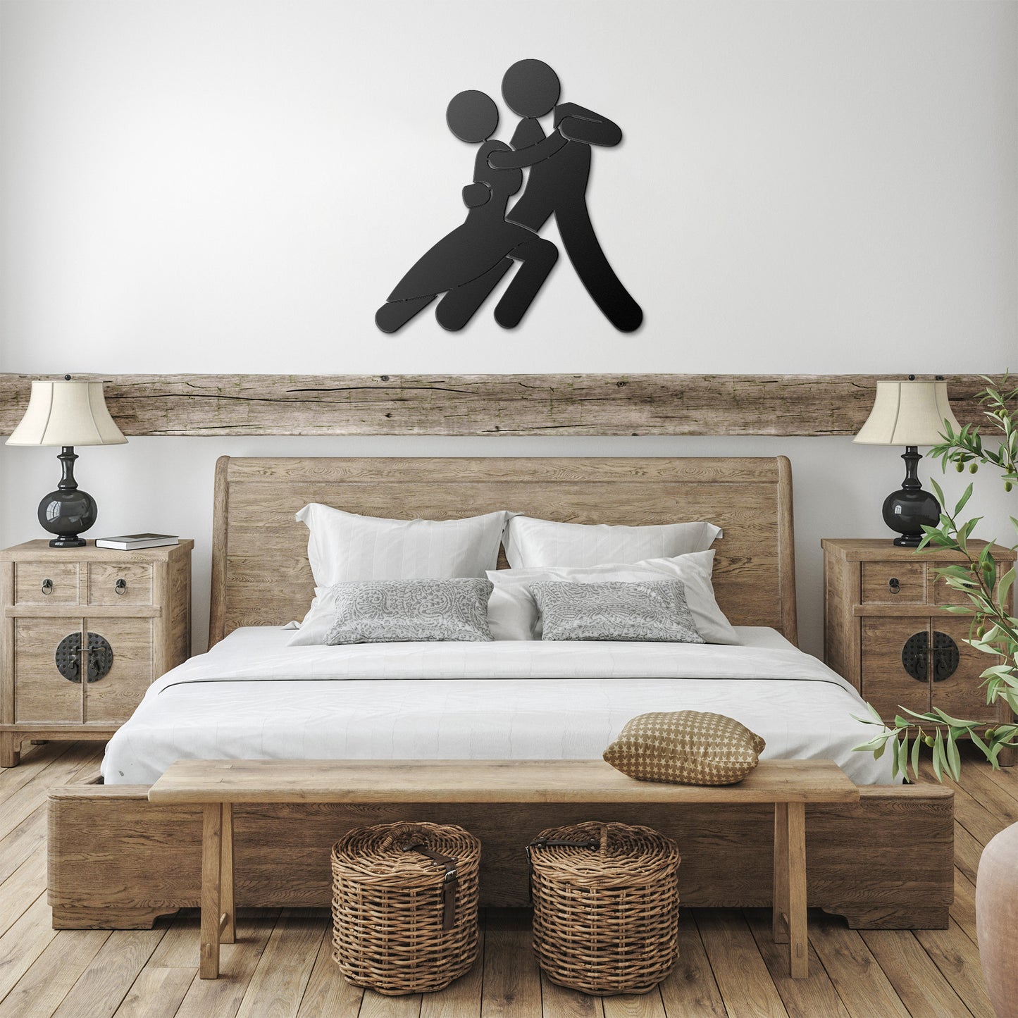 The Dancing Couple Metal Wall Art
