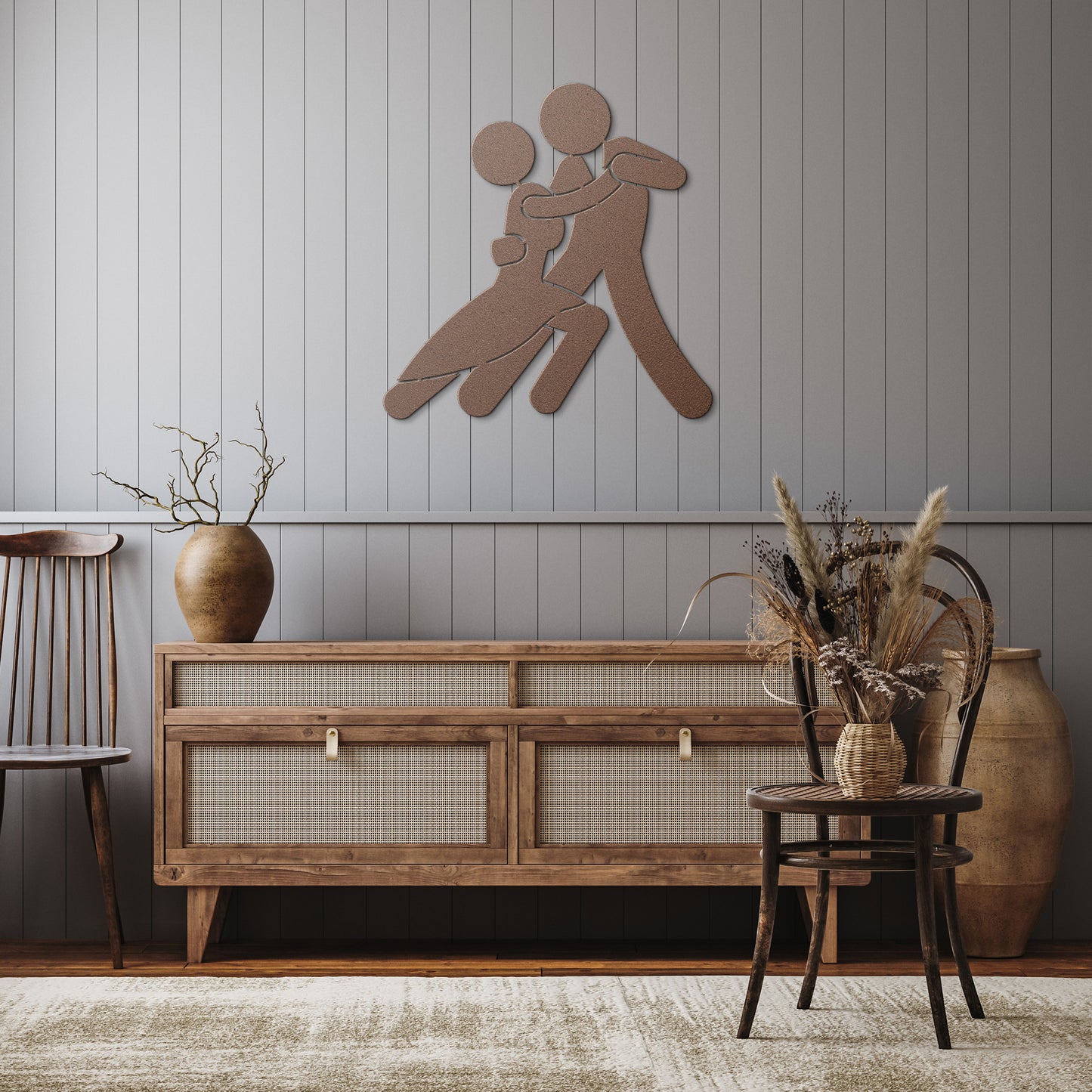 The Dancing Couple Metal Wall Art