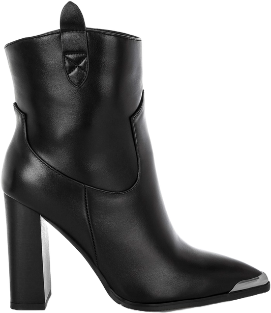 Hatter Ankle Faux Leather Boots