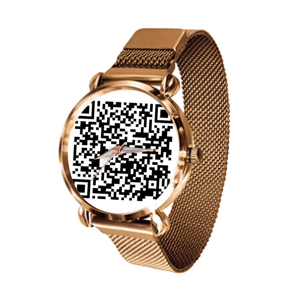 Custom QR Code Women’s Magnetic Buckle Watch (Patent Pending)