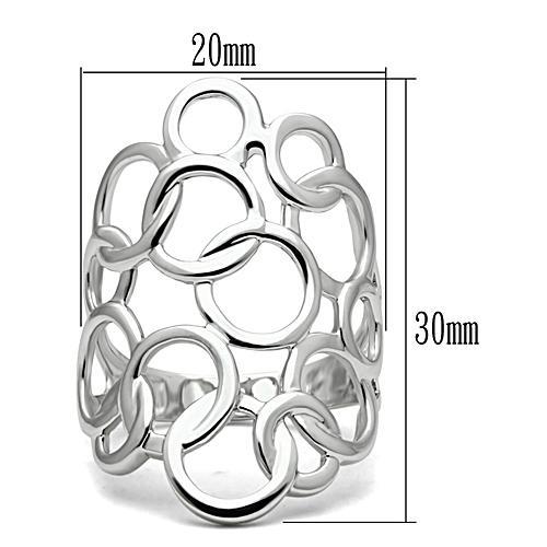 Circle Linked Bold Finger Ring