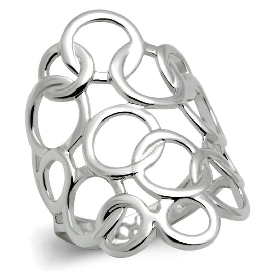 Circle Linked Bold Finger Ring
