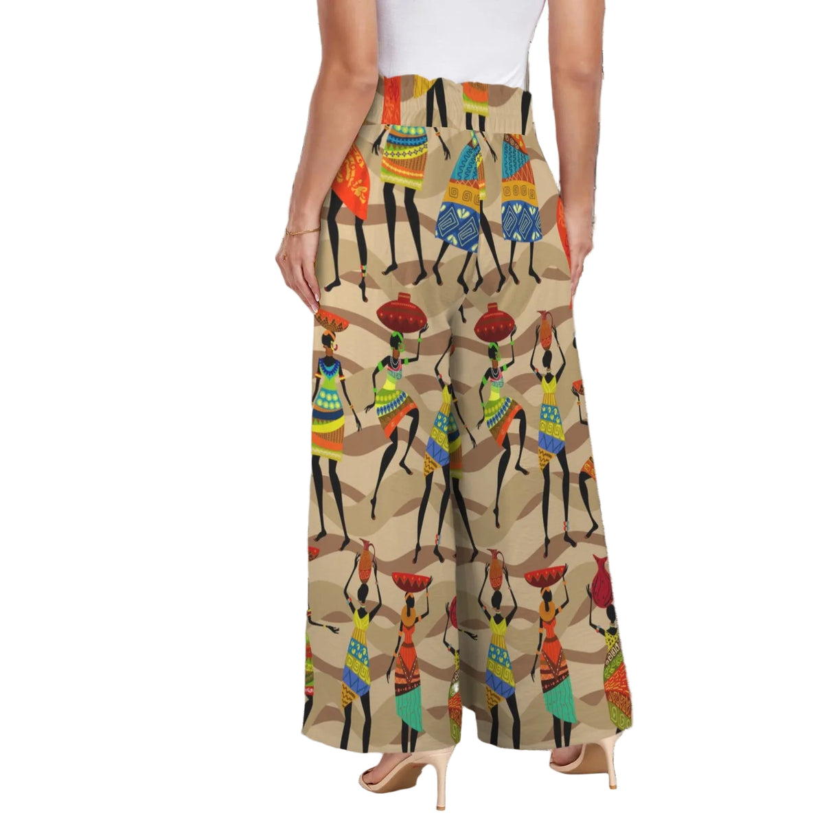 African Hustle Culture Wide Leg Pants