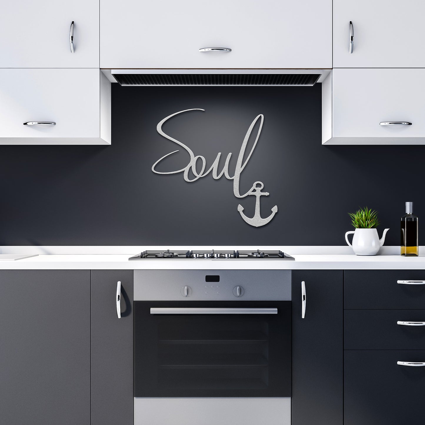 Anchored Soul Metal Wall Art