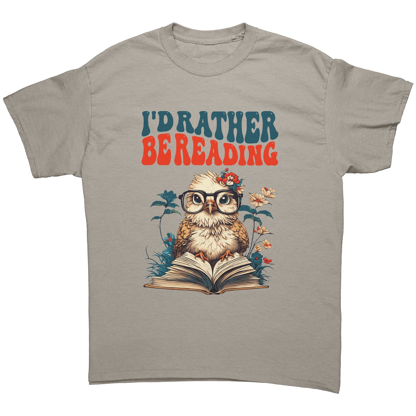 I'd Rather Be Reading Cute Owl with Glasses Tee