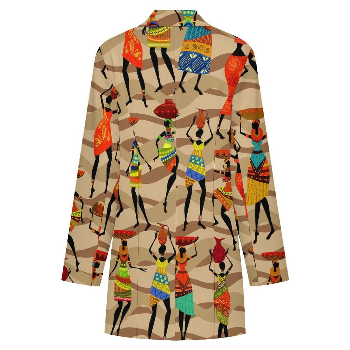 African Hustle Culture Double Breasted Blazer Dress