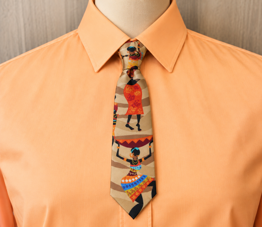 African Hustle Culture Necktie
