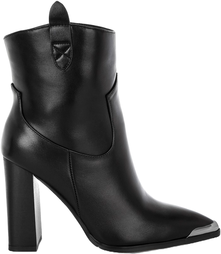 Hatter Ankle Faux Leather Boots